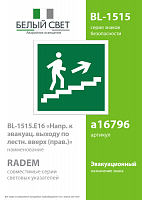 Знак безопасности BL-1515.E15 Белый свет a16796