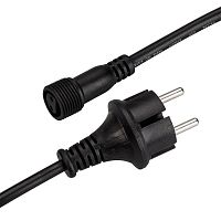 Шнур питания ARD-CLASSIC-BALL-LIVE-1.5M 230В 1.6А закрытый черн. Ardecoled 025652