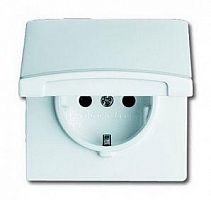 Розетка 1-м СП Allwetter44 20 EUGK-32-101 16А IP44 250В Schuko с крышкой уплотнит. кольцо сл. кость ABB 2CKA002064A0287