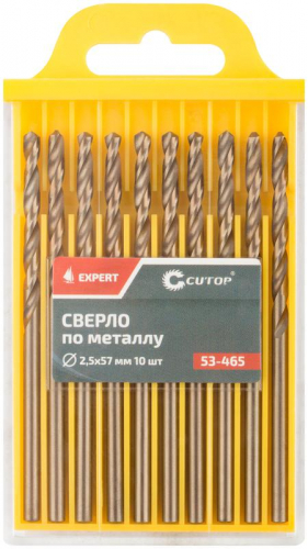 Сверло по металлу ЭКСПЕРТ/EXPERT 2.5х57мм (уп.10шт) Cutop 53-465 фото 3