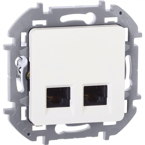 Розетка компьютерная 2-м Inspiria RJ45 кат.5E UTP бел. IEK 673835