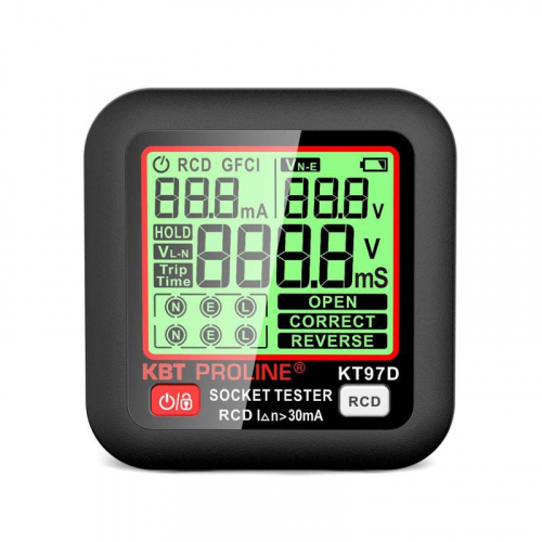 Тестер розеток и УЗО КТ 97D PROLINE КВТ 91921