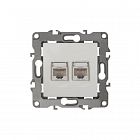Розетка компьютерная 2-м Эра12 RJ45 12-3108-01 бел. Эра Б0014729