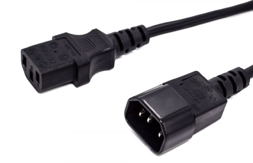 Кабель питания С13-C14, 3х0.5, 220В, 6A, 1300 Вт, чёрный, 3м Filum FL-PC6-C13-C14-3M
