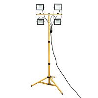 Прожектор LL-506 4х50Вт 6400К IP65 220В на штативе черн. FERON 48507