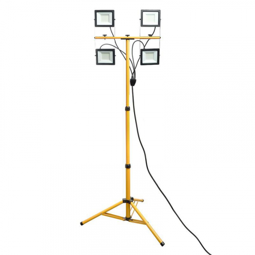 Прожектор LL-506 4х50Вт 6400К IP65 220В на штативе черн. FERON 48507