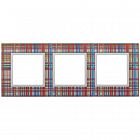 Рамка 3-м 14-5103-00 стекло Elegance прозрачный+бел. ЭРА Б0034505