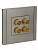 Аудиорозетка 4-м FORTE&PIANO FP539 сталь IEK FP-S40-K46