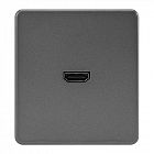 Розетка СП ROUND HDMI титан Kranz KR-78-0730-2