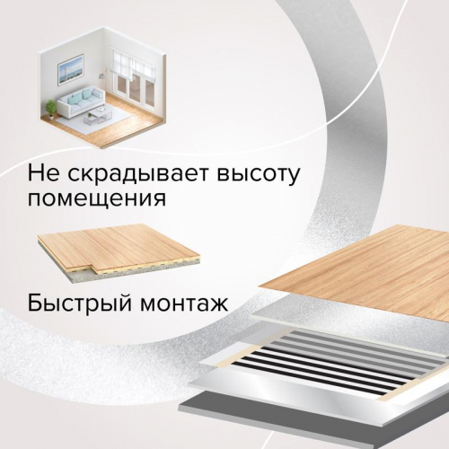 Комплект "Теплый пол" (пленка) PLATINUM 230Вт/кв.м 2.5кв.м CALEO КА000001318 фото 7