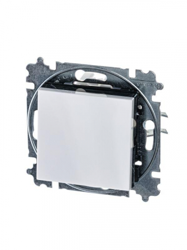Выключатель 1-кл. СП Levit IP20 бел./дым. черн. ABB 2CHH590145A6062