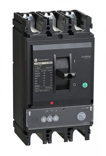 Выключатель автоматический SYSTEMEPACT CCB400 150кА S1.3M 3P3D 320А рычаг SE SPC400L32013M3DF