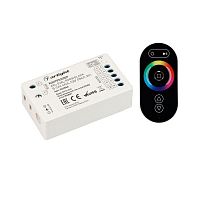Контроллер ARL-OVAL-RGBW 4x4A 5-24V ПДУ Овал RF IP20 пластик. черн. Arlight 032850