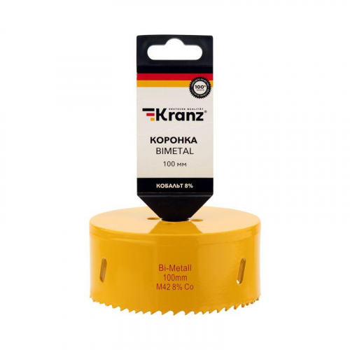 Коронка Bimetal 100мм Kranz KR-92-0243 фото 3