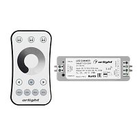 Диммер Smart-DIM-SET-RING 12-24В 1х8А ПДУ 2.4G IP20 пластик Arlight 034786