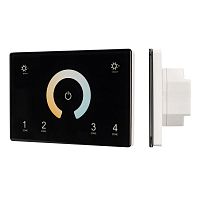 Панель сенсорная SMART-P81-MIX 230В 4 зоны 2.4G IP20 пластик черн. Arlight 028401