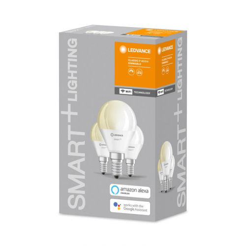 Лампа светодиодная SMART+ WiFi Mini Bulb Dimmable 5Вт (замена 40Вт) 2700К E14 (уп.3шт) LEDVANCE 4058075485952 фото 2