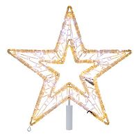 Фигура светодиодная "Звезда" 80см 80LED тепл. бел./бел. 34.5Вт IP65 с трубой и подвесом Neon-Night 514-273