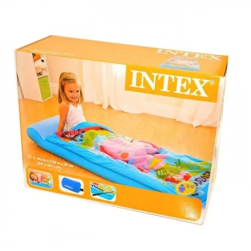Матрас со спальным мешком Hula Elly 64х152х20 насос (66802) INTEX 78257668021 фото 5