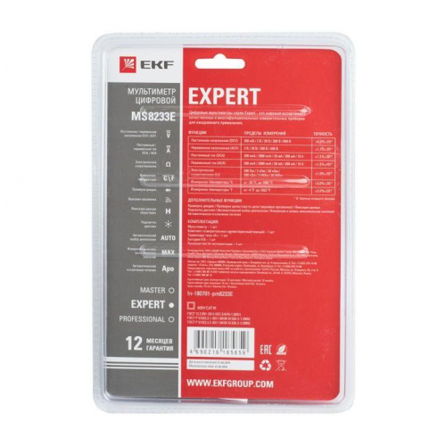 Мультиметр цифровой MS8233E Expert EKF In-180701-pm8233E фото 2