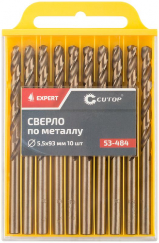 Сверло по металлу ЭКСПЕРТ/EXPERT 5.5х93мм (уп.10шт) Cutop 53-484 фото 3