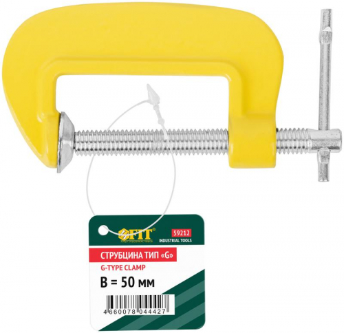 Струбцина тип "G" 50мм (2дюйм) FIT 59212 фото 3