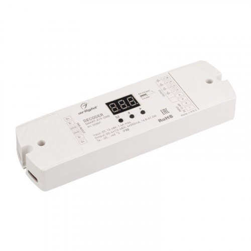 Декодер SMART-K19-DMX (12-48В 4х350мА) (IP20 пластик) Arlight 023827