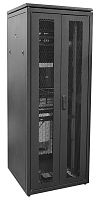 Шкаф сетевой LINEA N 28U 800х800мм распашная перфорир. передн. дверь; задн. перфорир. черн. ITK LN05-28U88-2PP