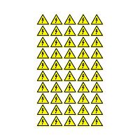 Наклейка знак электробезопасности &quot;Опасность поражения электротоком&quot; 25х25х25мм Rexant (уп.100шт) Rexant 56-0006-1