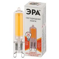 Лампа светодиодная STD LED JCD-3.5W-GL-827-G9 JCD 3.5Вт капсула G9 тепл. бел. ЭРА Б0049083