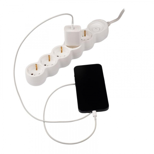 Удлинитель EX-05GS-500 (5х5) заземл. выкл. JazzWay 5065208 фото 9