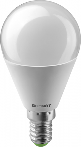 Лампа светодиодная 90 574 OLL-G45-10-230-4K-E14-PROMO 10Вт шар 4000К E14 220-240В ОНЛАЙТ 90574