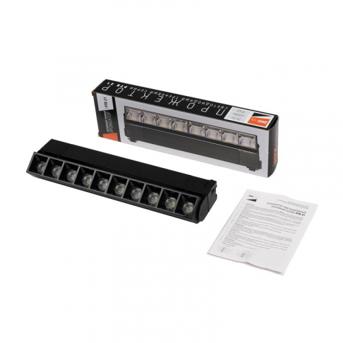 Светильник светодиодный трековый PTR 2120R 20Вт 4000К IP40 60град. 270мм BL черн. Pro+ JazzWay 5031562 фото 7