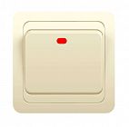 Выключатель 1-кл. СП Classic 10А IP20 с индикацией крем. POWERMAN 1156499