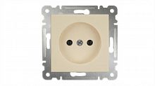 Розетка 1-м СП Karea 10А IP20 без заземл. керамика механизм крем. Makel 57010002