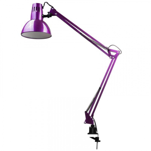 Светильник настольный KD-312 С12 230В 60Вт E27 струбцина фиолет. Camelion 12341 фото 7
