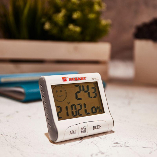 Термогигрометр комнатный с часами и функцией будильника (блист.) Rexant 70-0511 фото 10