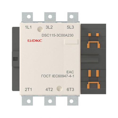 Контактор магнитный DSC115-3C00A230 115А 55кВт (AC3) 220В AC YON DSC115-3C00A230 фото 2