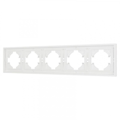 Рамка 5-м FRM-TENDO-SFPL-5-WH пластик. бел. Arlight 054660