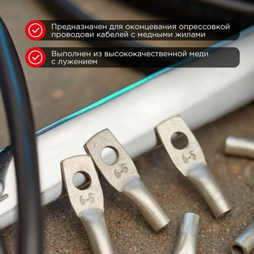 Наконечник ТМЛ 6-5-4 Rexant 07-5305 фото 2