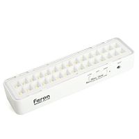 Светильник EL130 30 LED DC аккумуляторный бел. FERON 48987