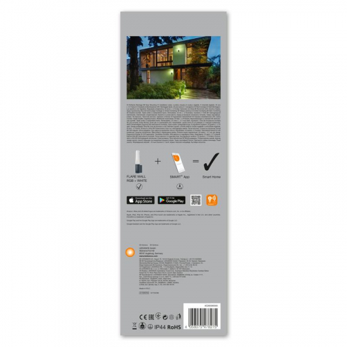 Светильник светодиодный SMART OUTD WIFI FLARE WALL RGBW DG LEDVANCE 4058075478275 фото 4