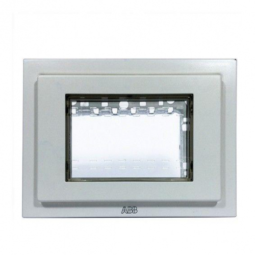 Рамка 3мод. Zenit ITA монтажная + набор монтаж. IP55 FM бел. ABB 2CLA337300N1101