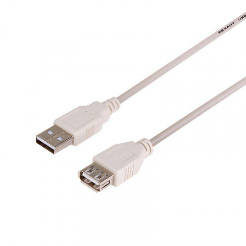 Шнур USB-А (male)-USB-A (female) 3м REXANT 18-1116 фото 3