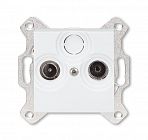 Розетка телевизионная проходная TV/R Levit 7дБ бел. ABB 2CHH083607A6003