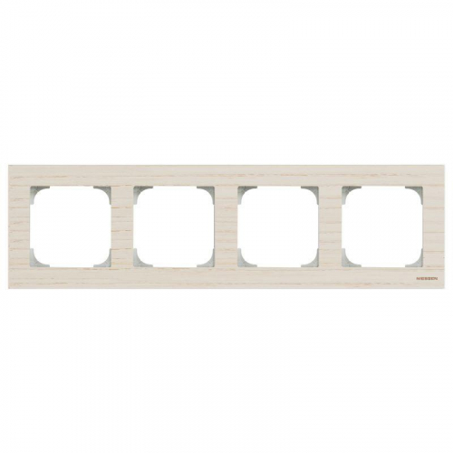 Рамка 4-м Sky дерево белый ясень ABB 2CLA857400A2001