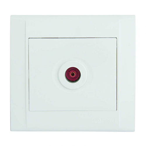 Розетка телевизионная оконцевая TV СП Defne 16А IP20 бел. Makel 42001027