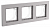 Рамка 3-м AtlasDesign Aqua IP44 алюм. SE ATN440303