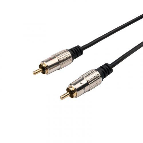 Шнур 3.5 Stereo Plug - 2RCA Plug 1.5м (GOLD) металл Rexant 17-4222 фото 3