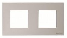 Рамка 2-постовая (2+2)-мод. базовая Zenit серебр. ABB 2CLA227210N1301